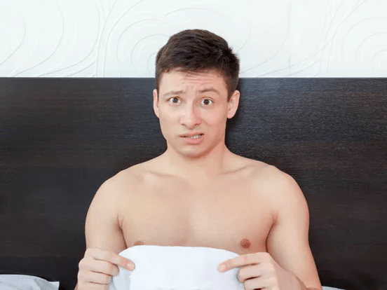 During the morning erection, a man may feel a mucous discharge from the urethra